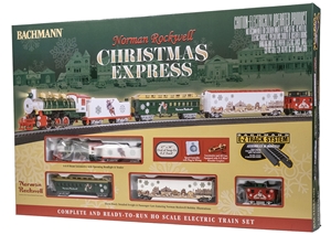 00774 Norman Rockwell "Christmas Express" Train Set