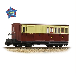 Ffestiniog Railway Brake Third No. 8 Crimson & Cream