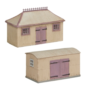 Pagoda Shed and Store Salmon and Cream