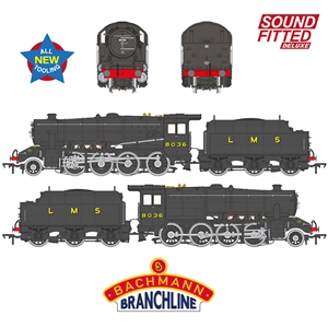 LMS 8F with Riveted Tender 8036 LMS Black