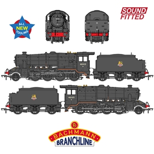 LMS 8F with Welded Tender 48305 BR Black (Early Emblem)