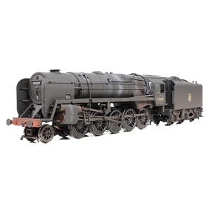 32-852A BR Standard 9F with BR1F Tender 92069 BR Black (Early Emblem) -6