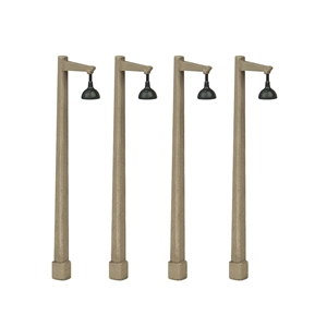 Concrete Single Arm Lamp Post (x4)