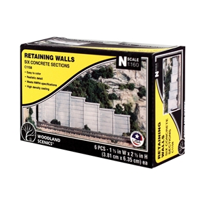 N Timber Retaining Wall Concrete (x6)