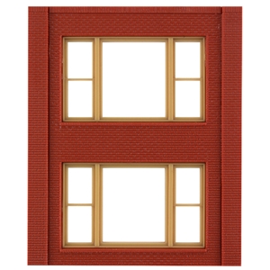 DPM30164 Two-Storey 20th Century Window Wall (x4)