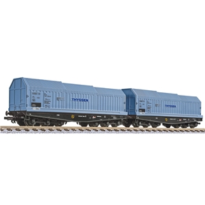 L230171 2-Unit Set Flat Wagons Loaded with Tanks Ep.II