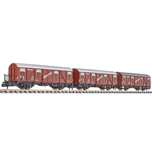 L260143 3-unit set, closed wagon, Tnomhs 59, "BANANEN", DB, Ep.III