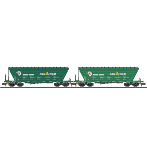 2-tlg. Set, Getreidetransportw., Uagpps, "RAIL4CHEM/Loco Tr.", Ep.V-VI