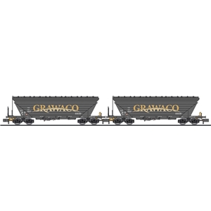 2-tlg. Set, Getreidetransportw., Uagpps, "GRAWACO", Niederlande, Ep.VI