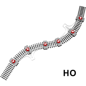 Flexgleishalter für H0/00