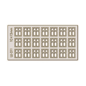 "21 Stk. Altbaufenster 10 x 13 mm, 4-Scheiben H0/00"