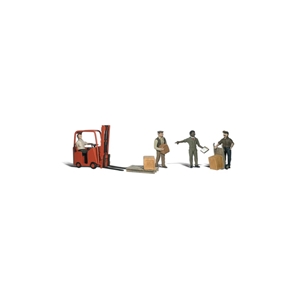 N Workers With Forklift