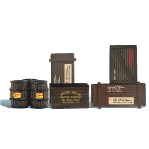 G Wooden Crates & Barrels