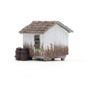 WBR4948 N scale Wood Shack Back