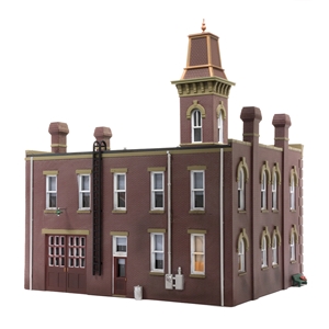 WBR5034 HO Scale Firehouse Back View