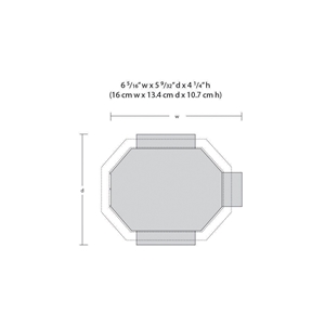 WBR5035 HO Grand Gazebo Dimensions