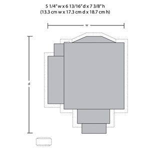 WBR5041 HO Community Church Dimensions