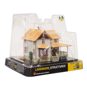 WBR5046 HO Corner Porch House Boxed