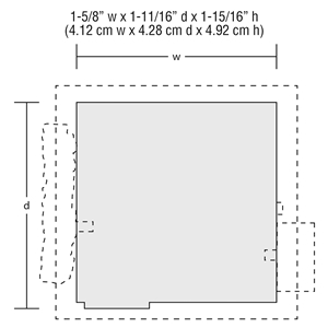 WBR5057 HO Work Shed Dimensions