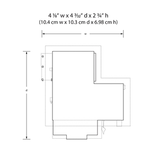 WBR5063 HO Scale Post Office Dimensions