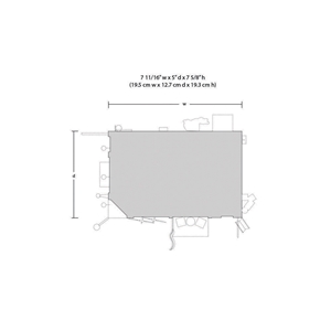 WBR5844 O Scale Corner Emporium Dimensions